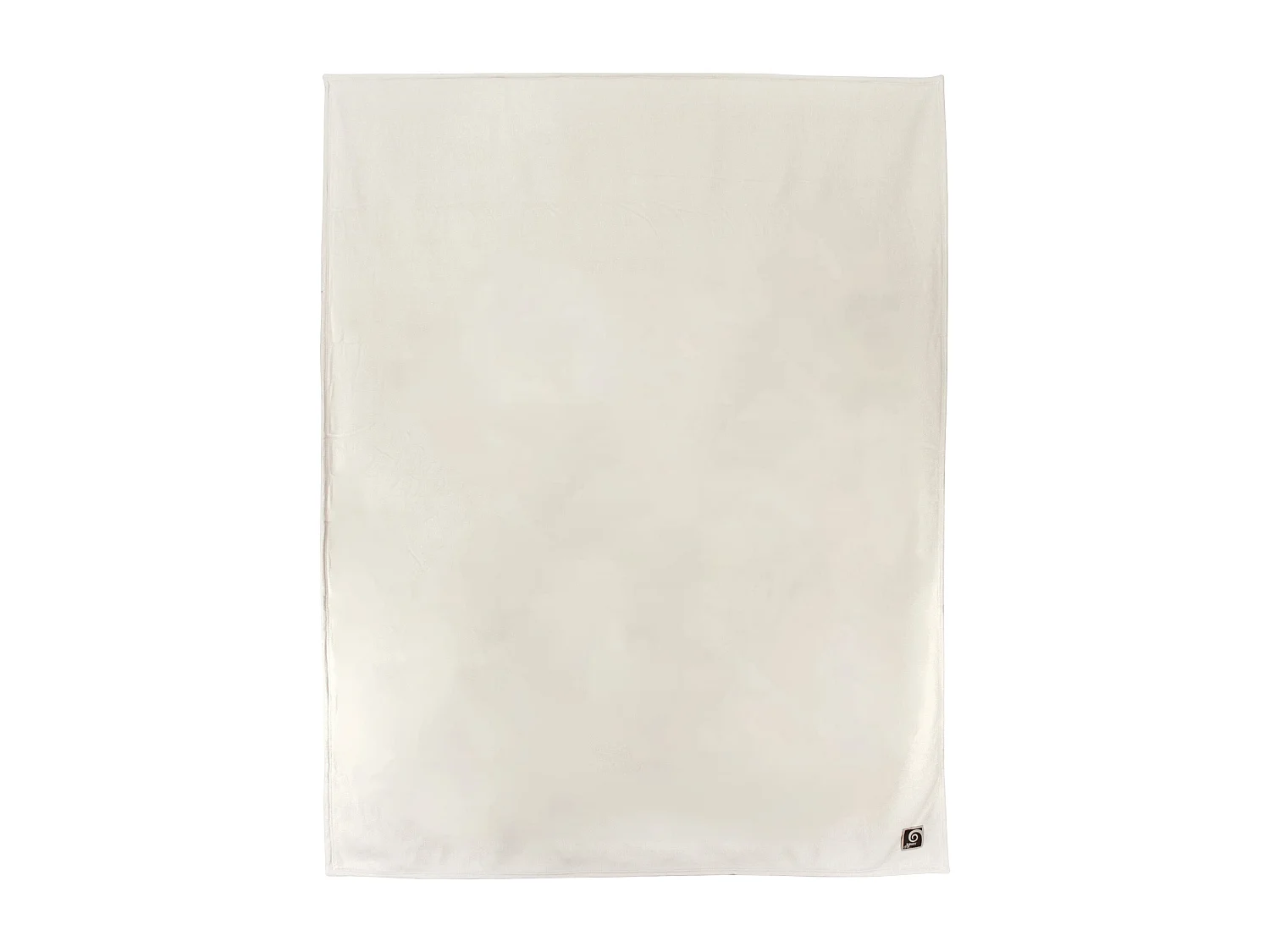 Couverture polaire luxe 240x260 cm 100% polyester 430 g/m2 NARVIK Galet/Naturel