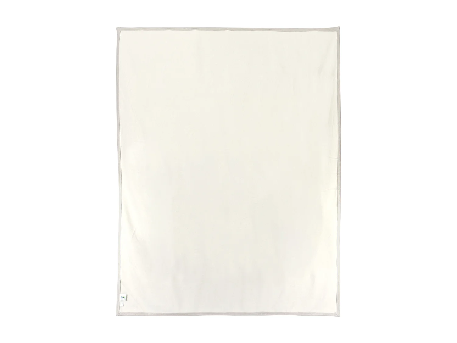 Couverture polaire luxe 240x260 cm 100% polyester 430 g/m2 NARVIK Galet/Naturel