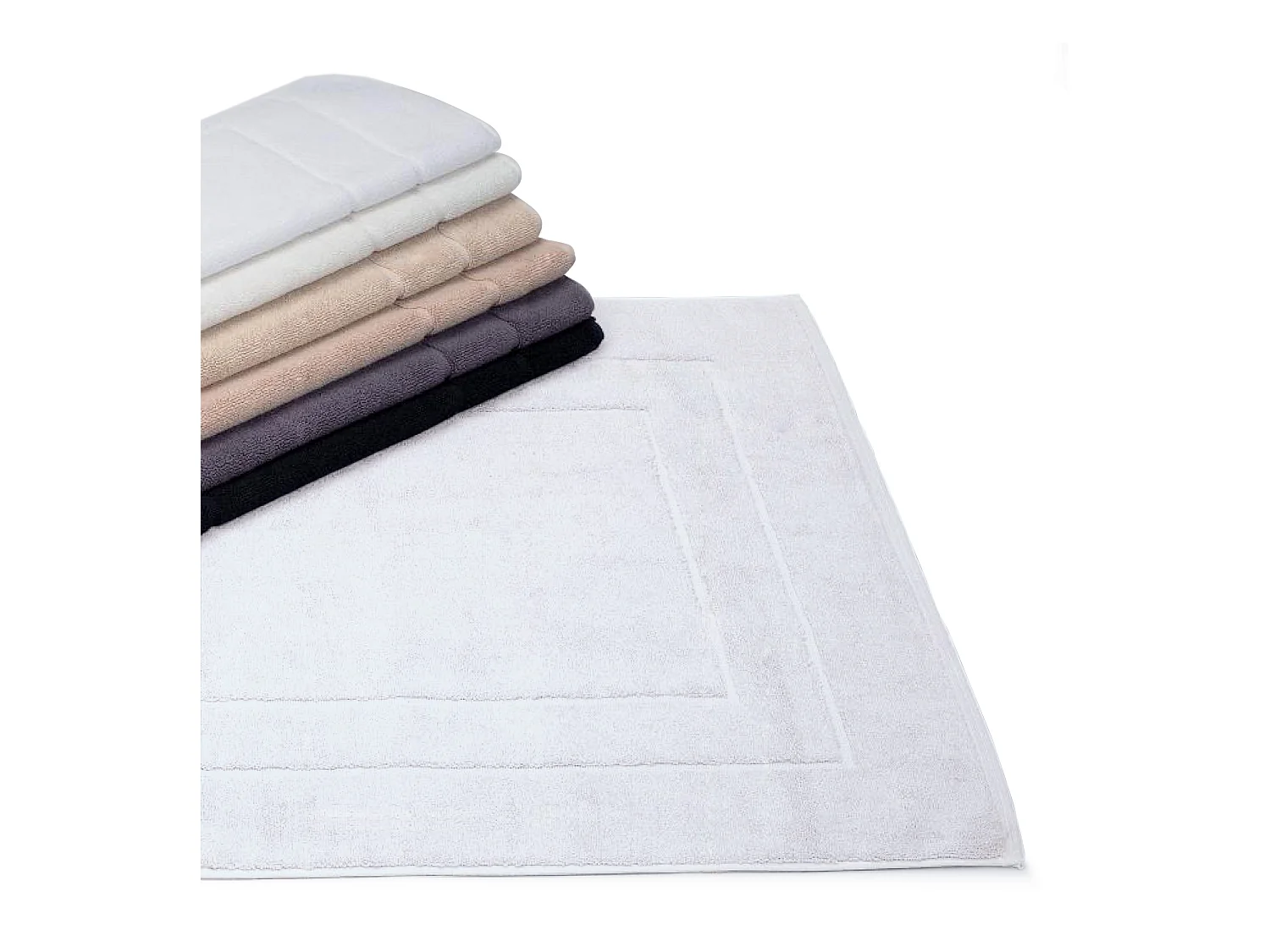 Tapis de bain 60x100 cm FLAIR Blanc 1500 g/m2