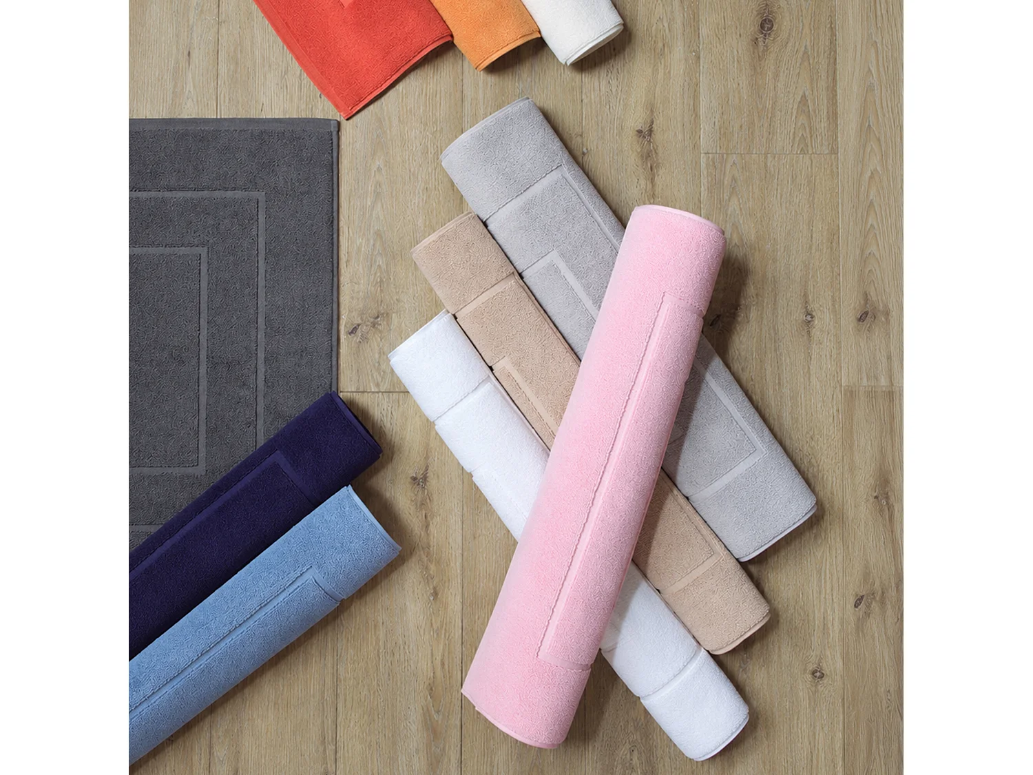 Tapis de bain 60x100 cm FLAIR Blanc 1500 g/m2