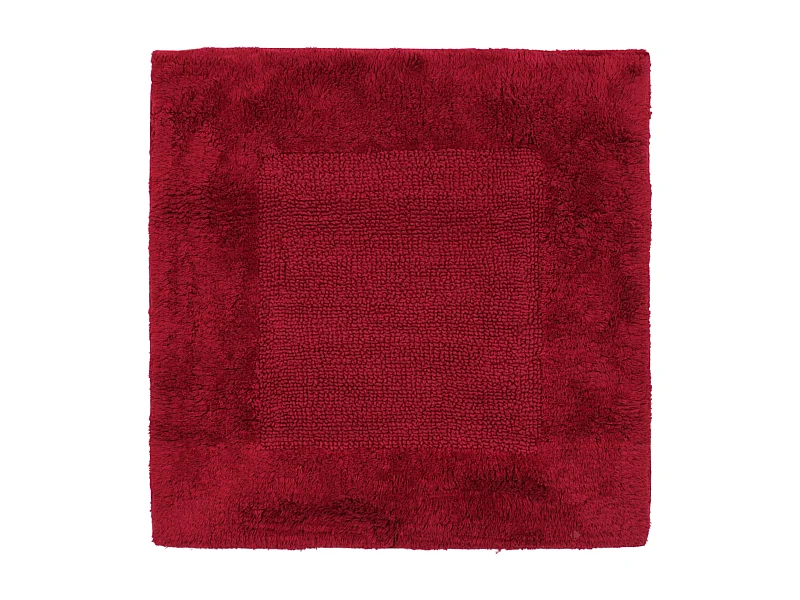 Tapis de bain 60x60 cm DREAM rouge Bordeaux 2100 g/m2