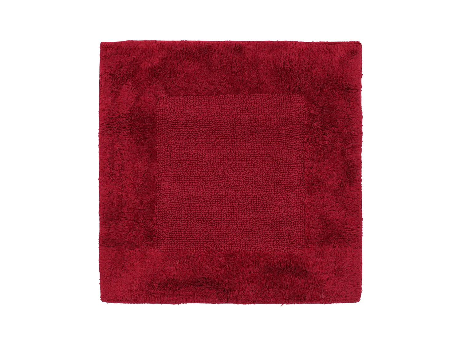 Tapis de bain 60x60 cm DREAM rouge Bordeaux 2100 g/m2