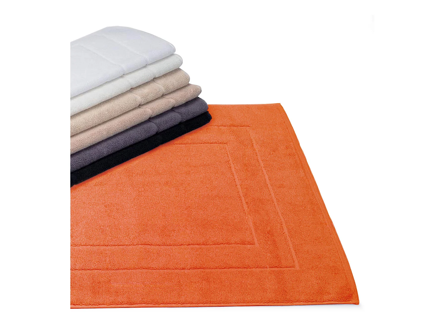 Tapis de bain 60x60 cm FLAIR Rouge Terre 1500 g/m2