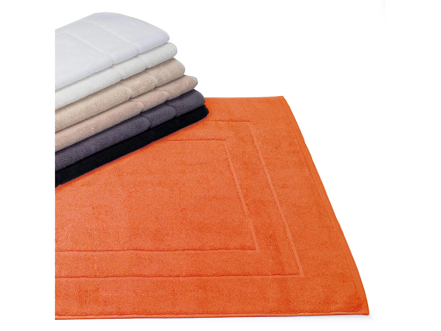Tapis de bain 60x60 cm FLAIR Rouge Terre 1500 g/m2