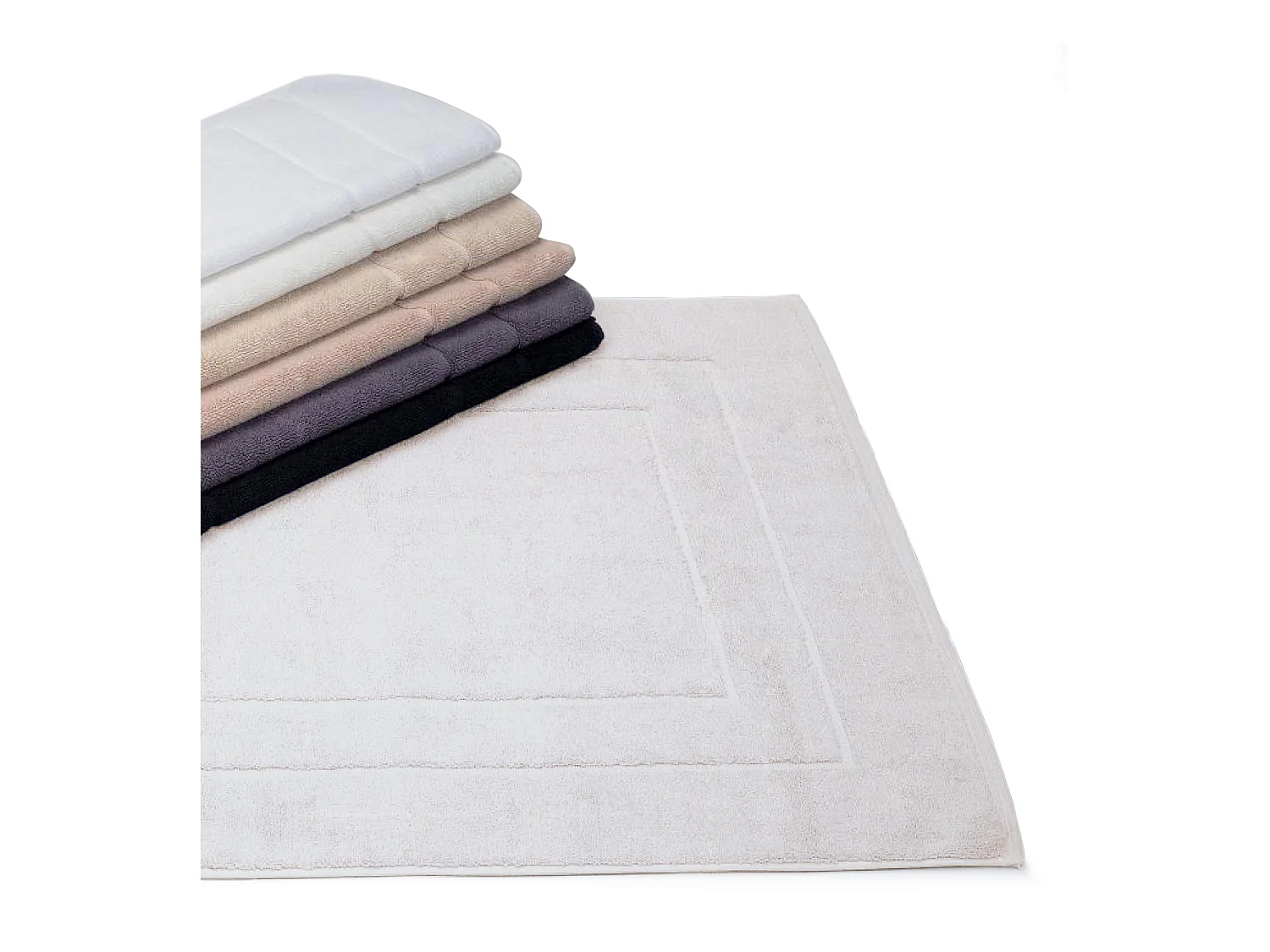 Tapis de bain 60x60 cm FLAIR Gris Calcium 1500 g/m2