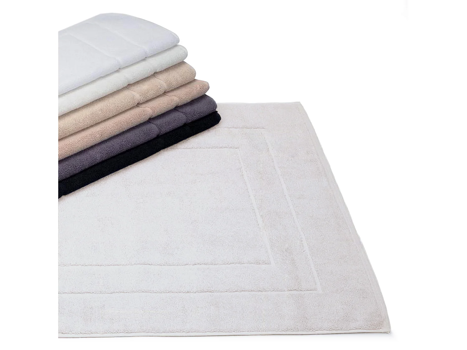 Tapis de bain 60x60 cm FLAIR Gris Calcium 1500 g/m2