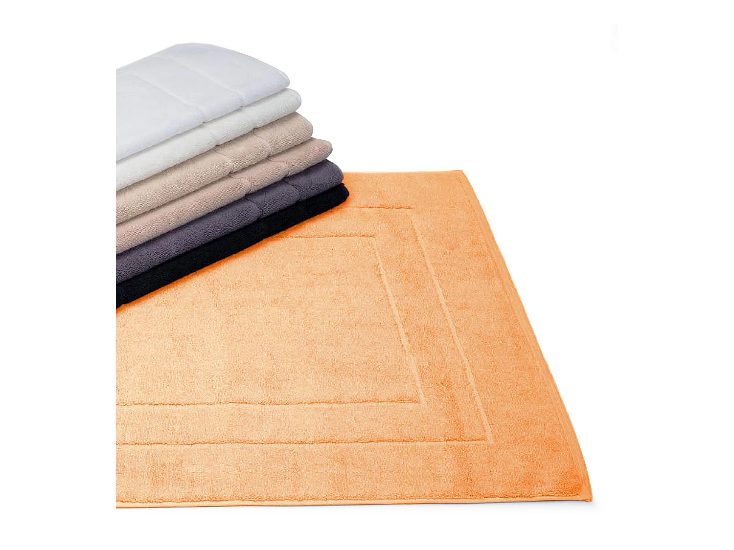 Tapis de bain 60x60 cm FLAIR Orange Mangue 1500 g/m2
