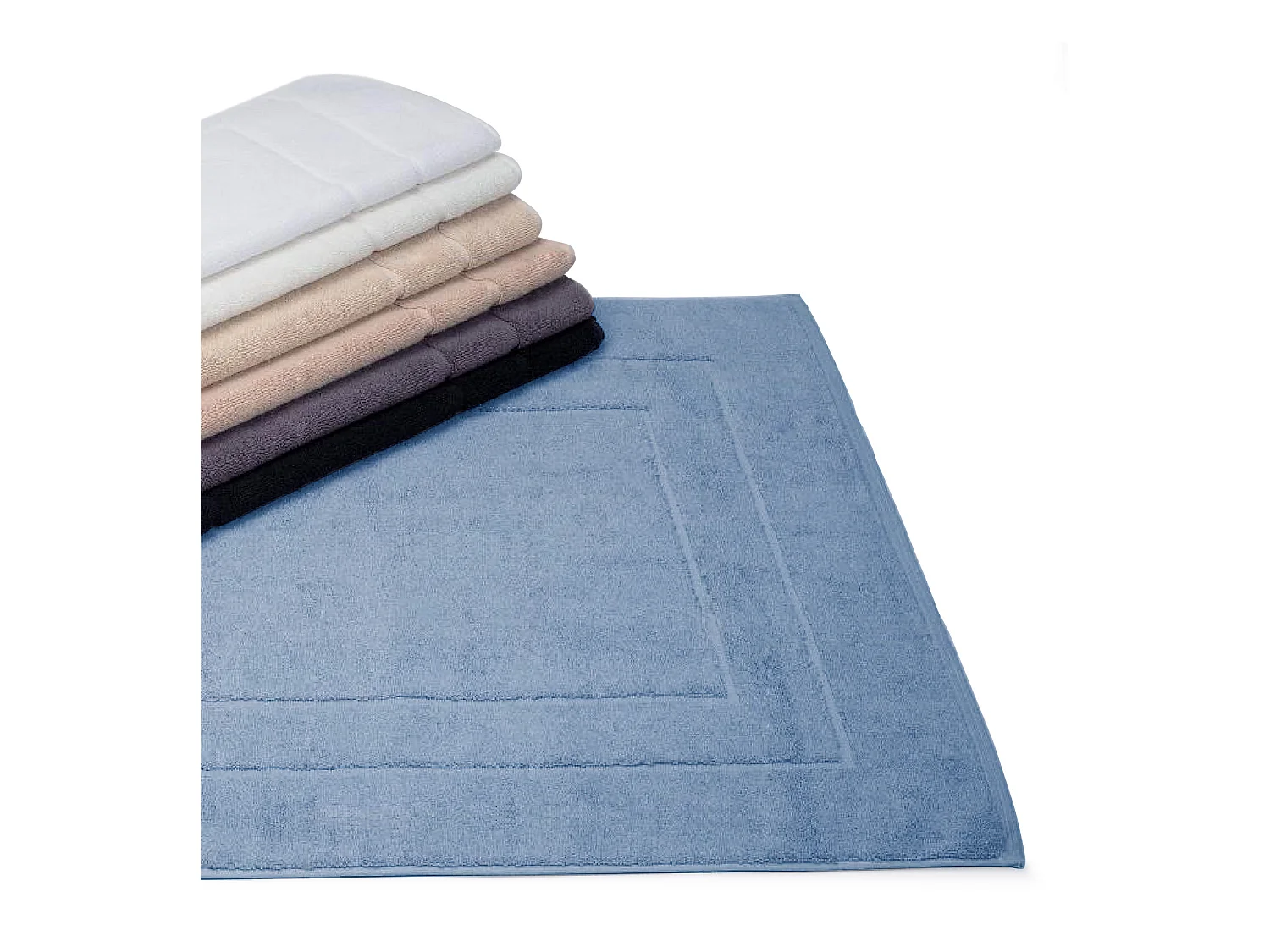 Tapis de bain 60x60 cm FLAIR Bleu Moyen 1500 g/m2