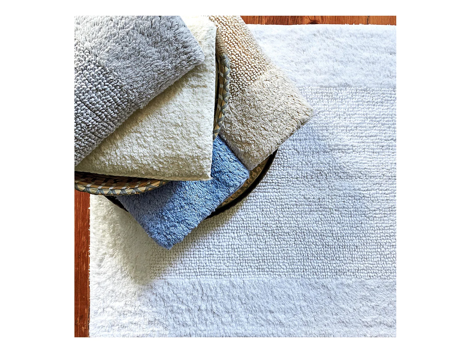 Tapis de bain 70x120 cm DREAM bleu Lavande 2100 g/m2