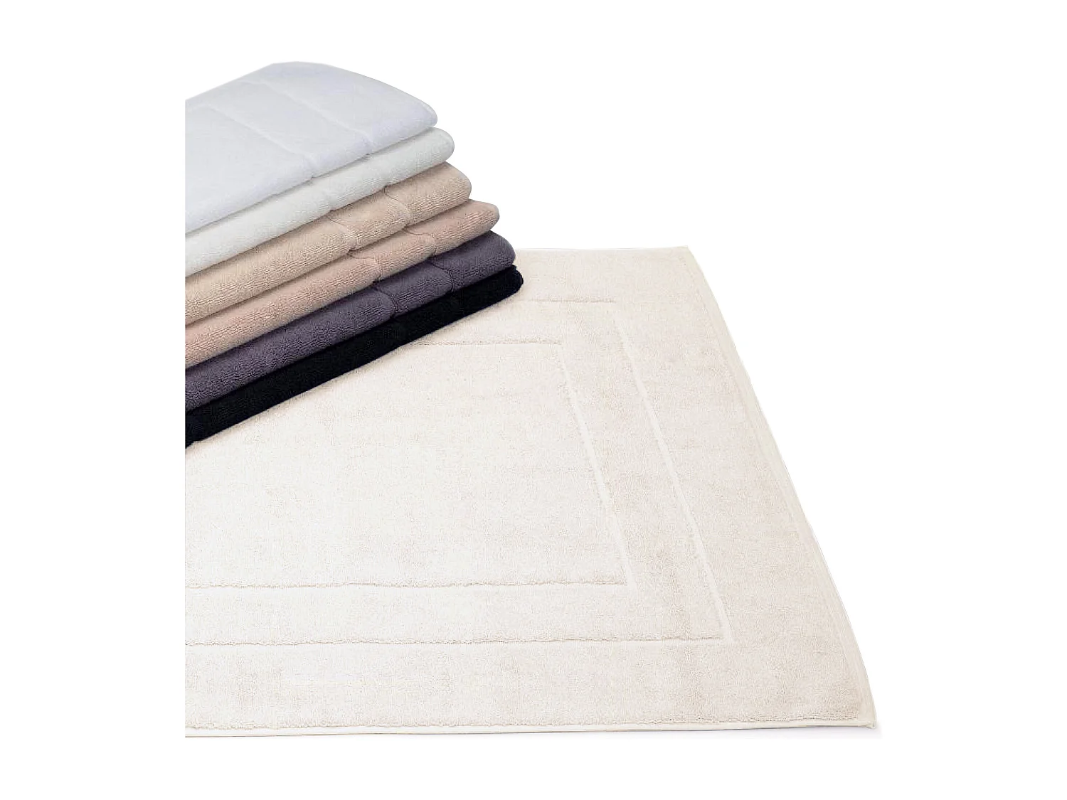 Tapis de bain 60x100 cm FLAIR Ecru 1500 g/m2