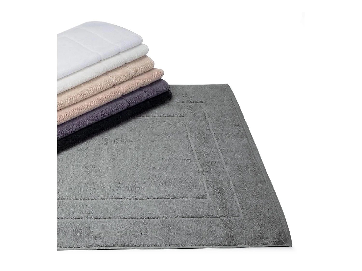Tapis de bain 60x60 cm FLAIR Anthracite 1500 g/m2