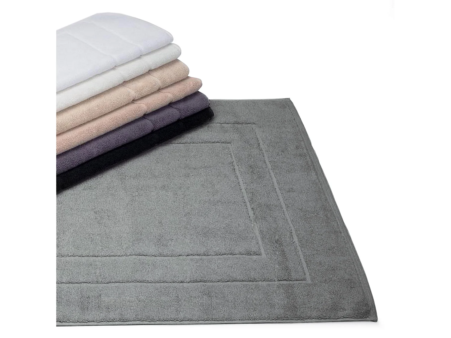 Tapis de bain 60x60 cm FLAIR Anthracite 1500 g/m2