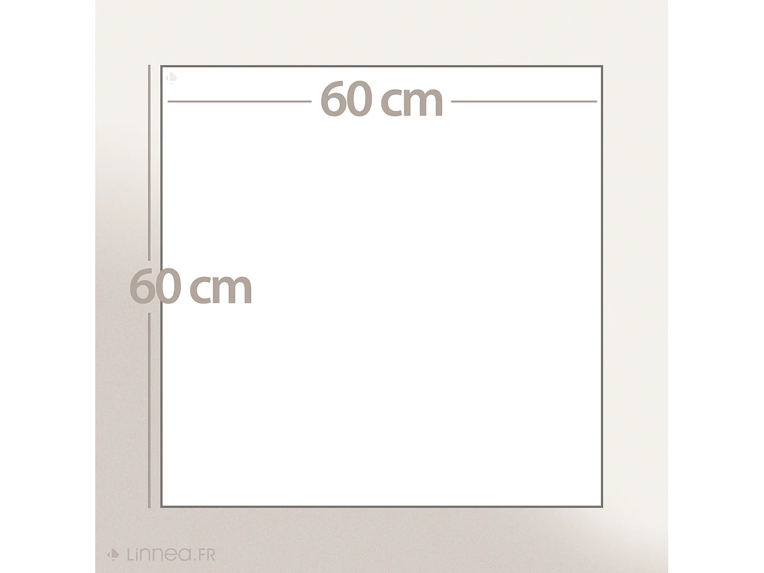 Tapis de bain 60x60 cm FLAIR Anthracite 1500 g/m2