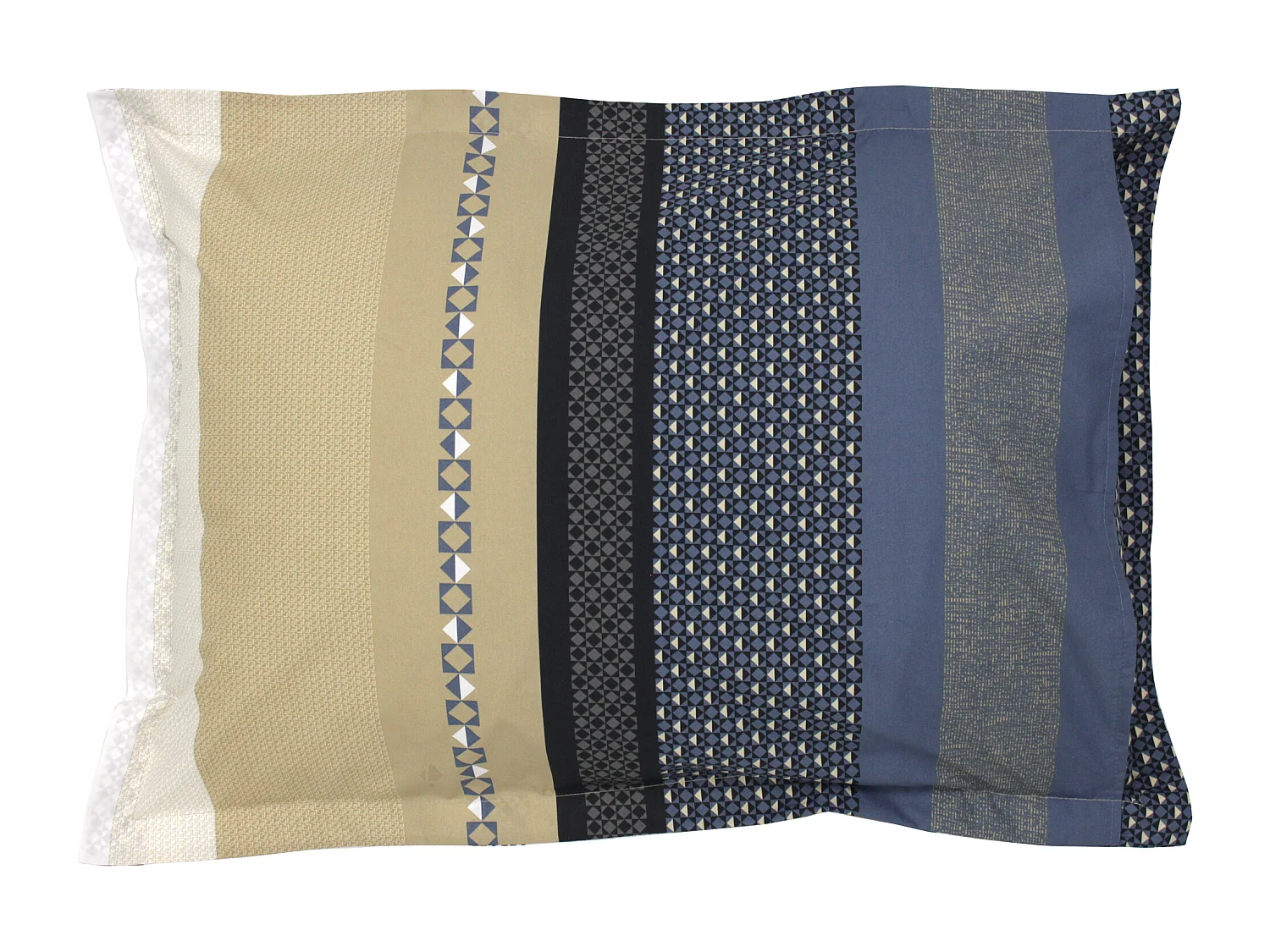 Taie d'oreiller 70x50 cm percale coton MARLOW acier