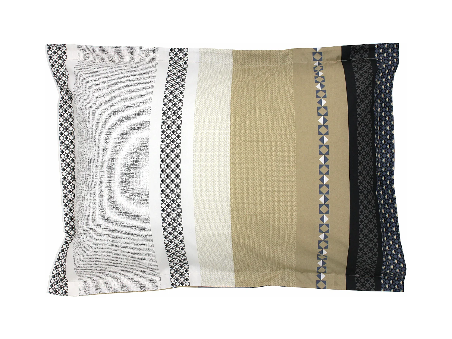 Taie d'oreiller 70x50 cm percale coton MARLOW acier