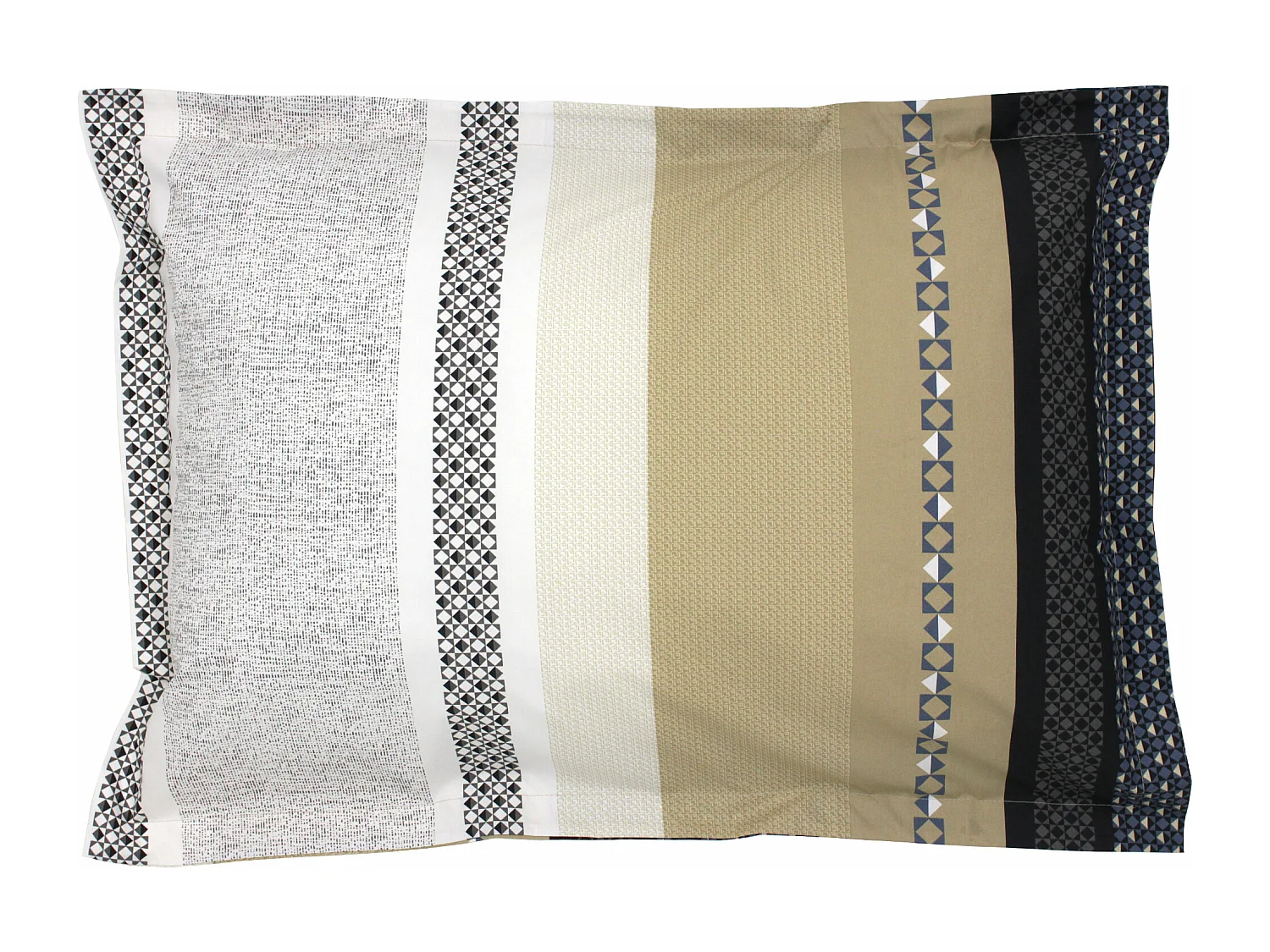 Taie d'oreiller 70x50 cm percale coton MARLOW acier