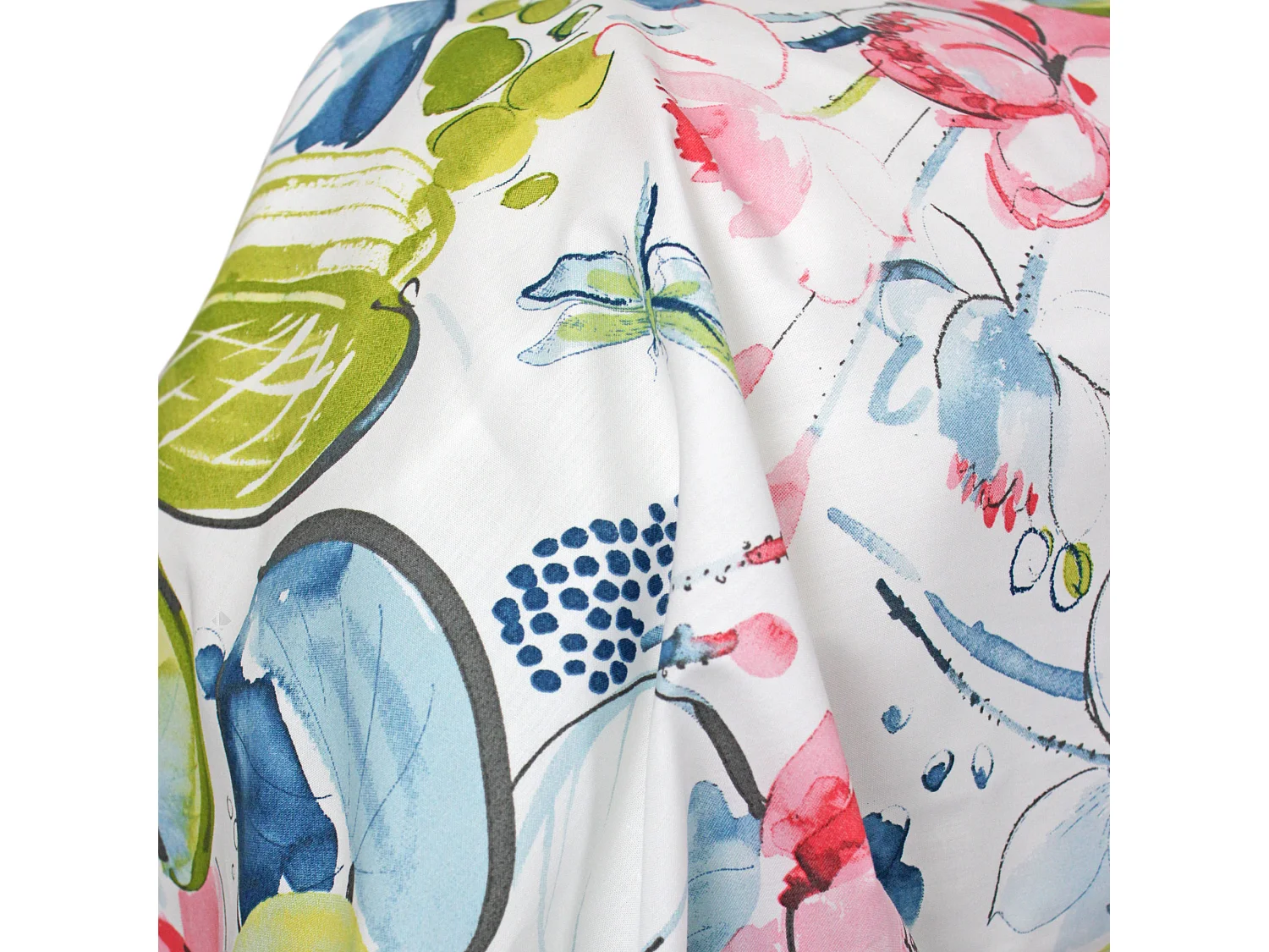 Taie de traversin 200x43 cm percale coton NENUPHAR aqua