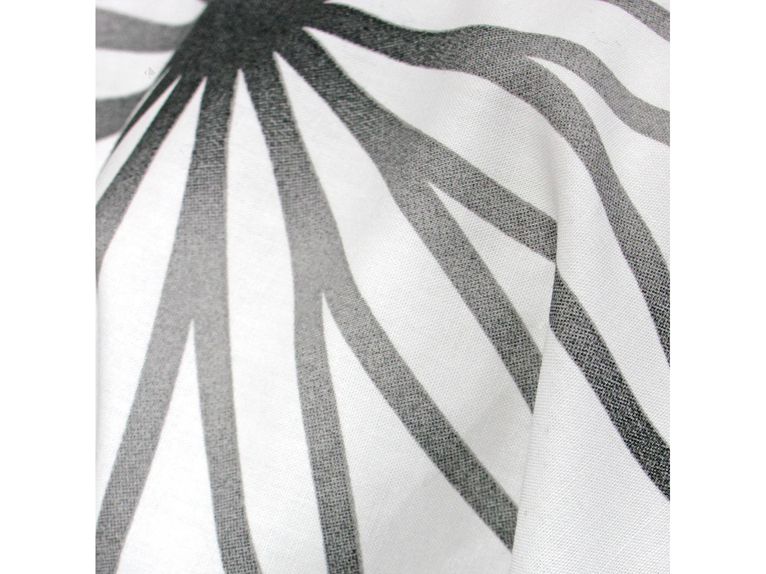 Taie de traversin 140x43 cm percale coton GABRIELLE gris jais