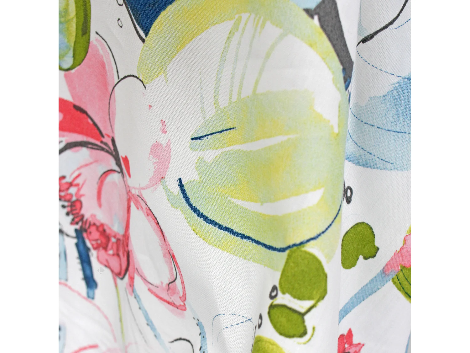 Taie de traversin 240x43 cm percale coton NENUPHAR aqua