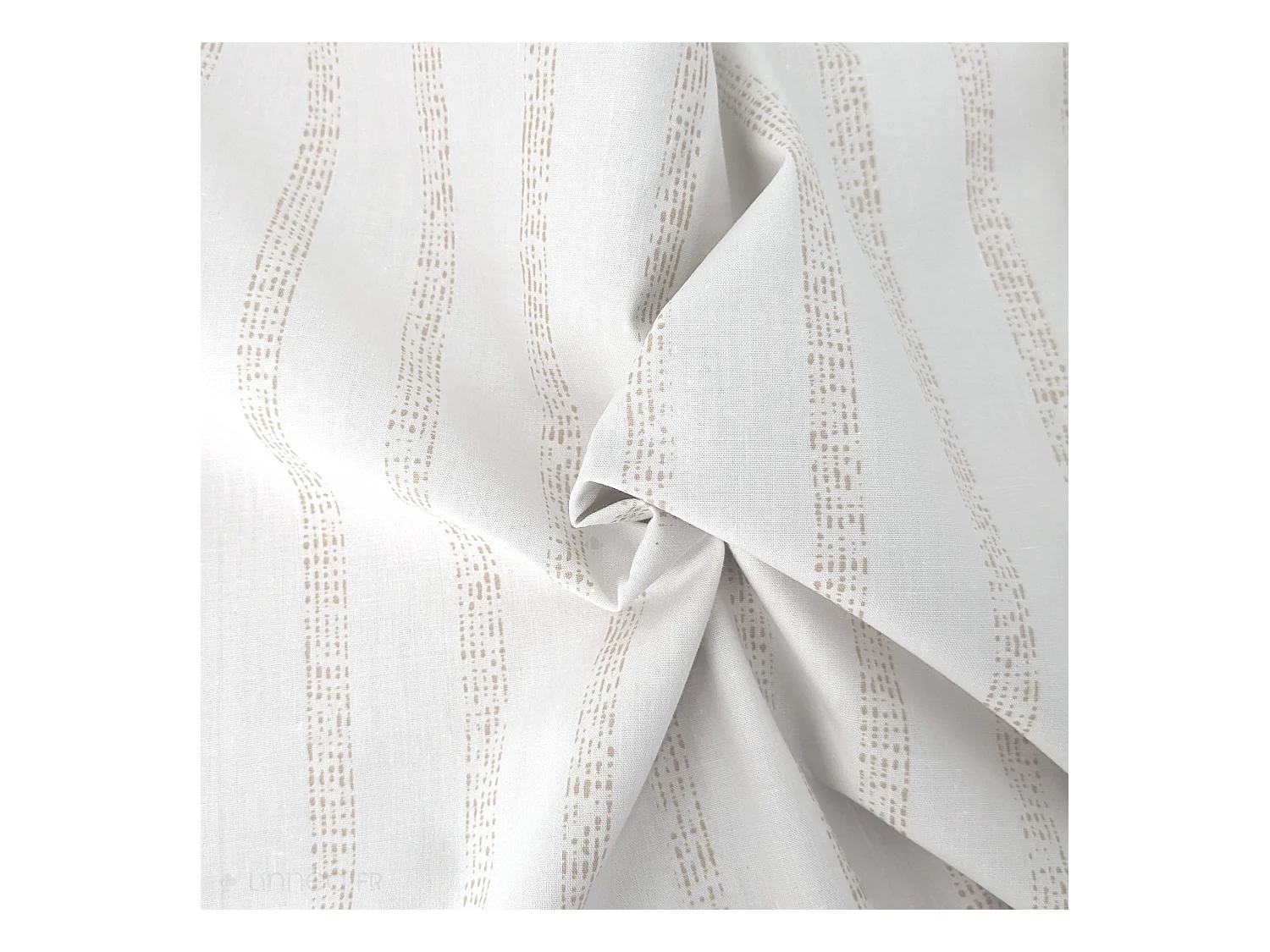 Housse de couette 140x200 cm percale coton GABY beige Lin