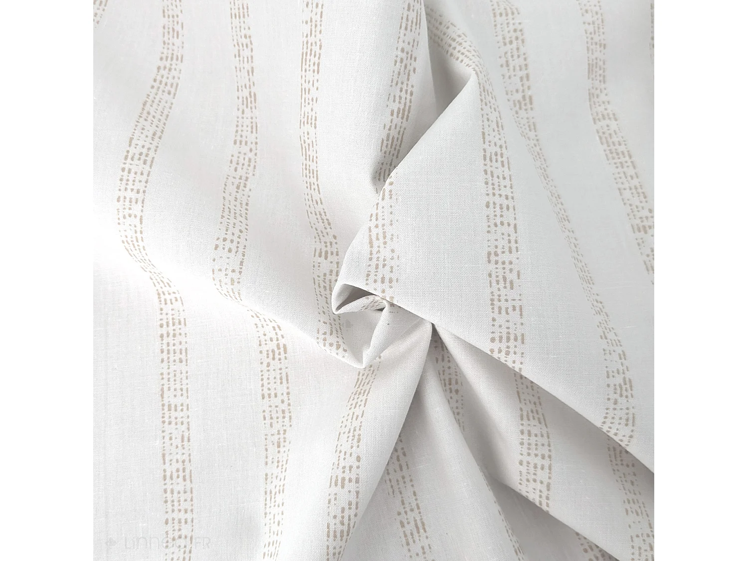 Housse de couette 140x200 cm percale coton GABY beige Lin