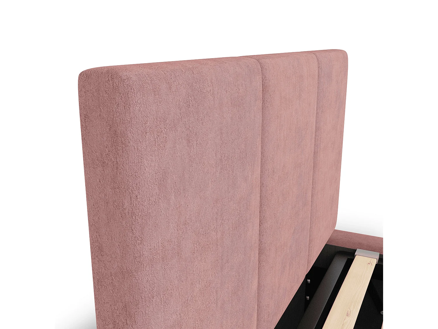 Muralo POLSTERBETT für Schlafzimmer Polsterbett mit Bettkasten und Gasdruckfeder Bett mit Polsterkopfteil Einzelbett 90x200 Bett mit Stauraum Rosa