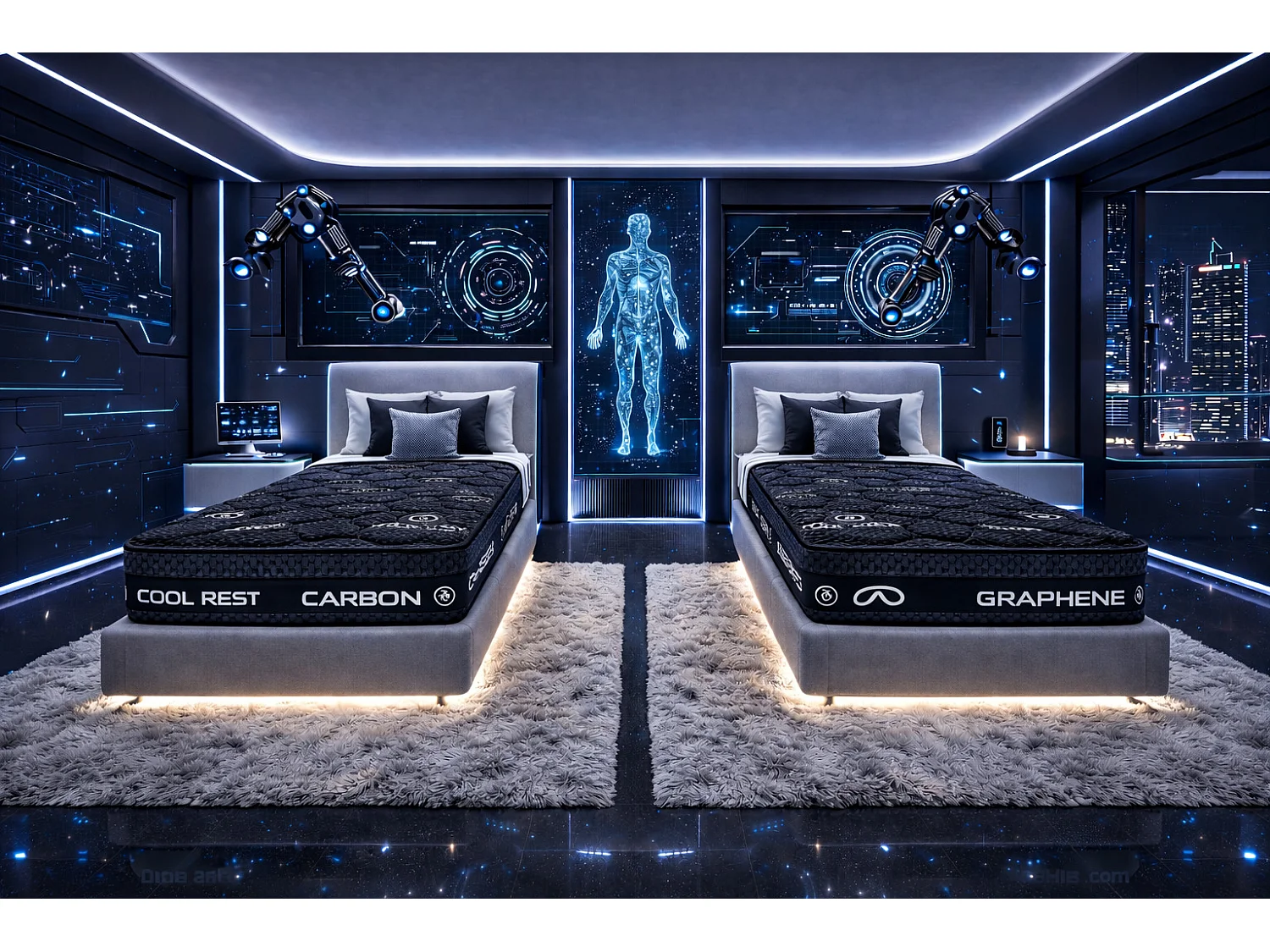 Materasso 90x200 Schiuma Memory | Resilienza media e Reversibile (Inverno e Estate) | Altezza 30 cm | DAGOSTINO HOME