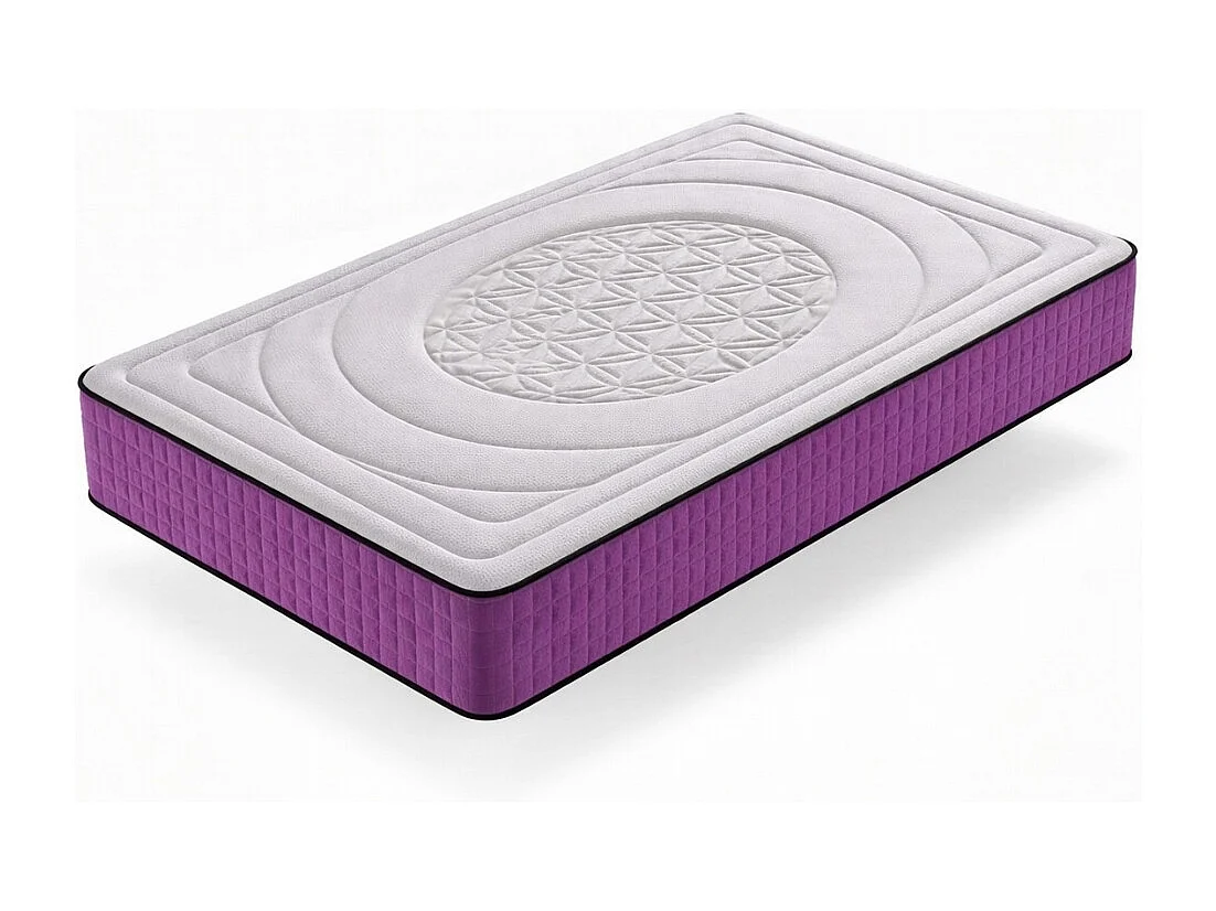 Matelas 90x200 à mémoire de forme - Ferme - Réversible - Côté Été/hiver - H30 Cm
