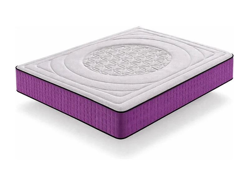 Matelas 140x200 à mémoire de forme - Ferme - Réversible - Côté Été/hiver - H30 Cm