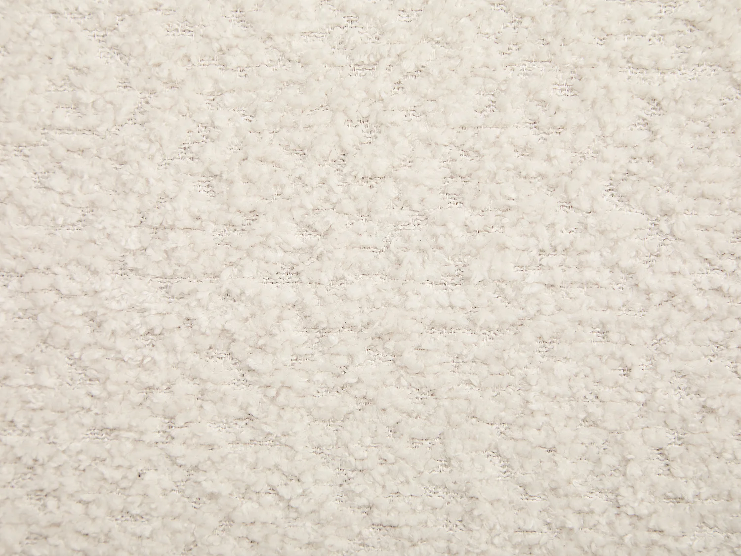 Chaise avec accoudoirs en tissu bouclette et bois d'hévéa noir - Blanc - NORETI