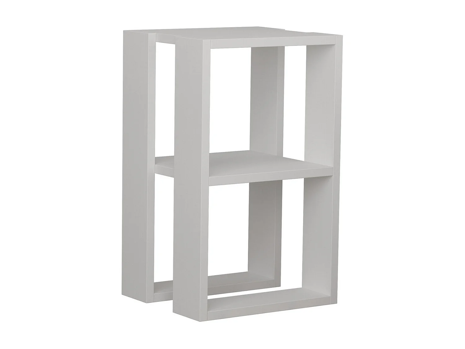 Table de chevet en bois "Lonie" 30 x 30 x 55 cm - Blanc