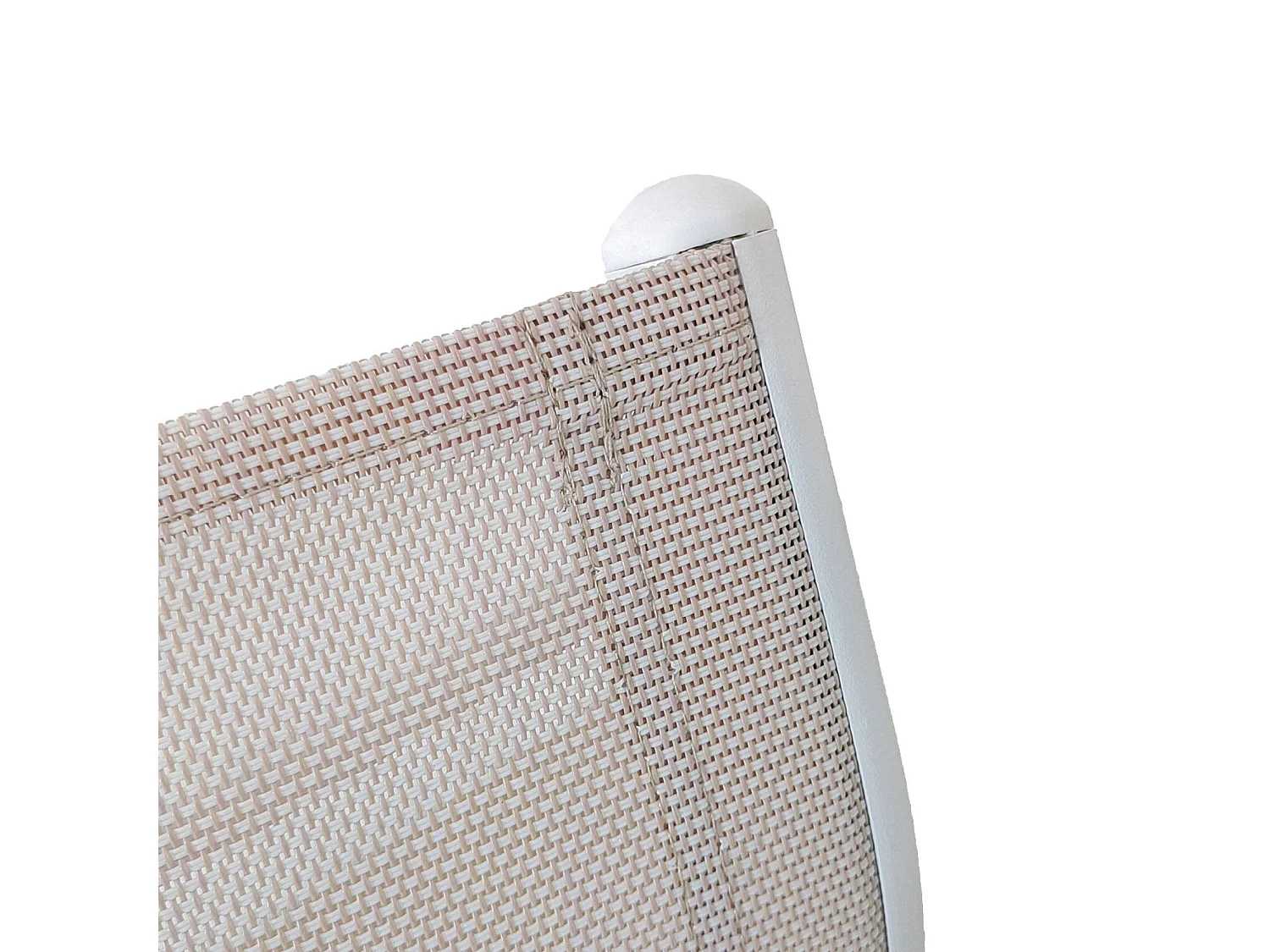 Table de jardin extensible aluminium + 10 assises blanc - Elora / Amara