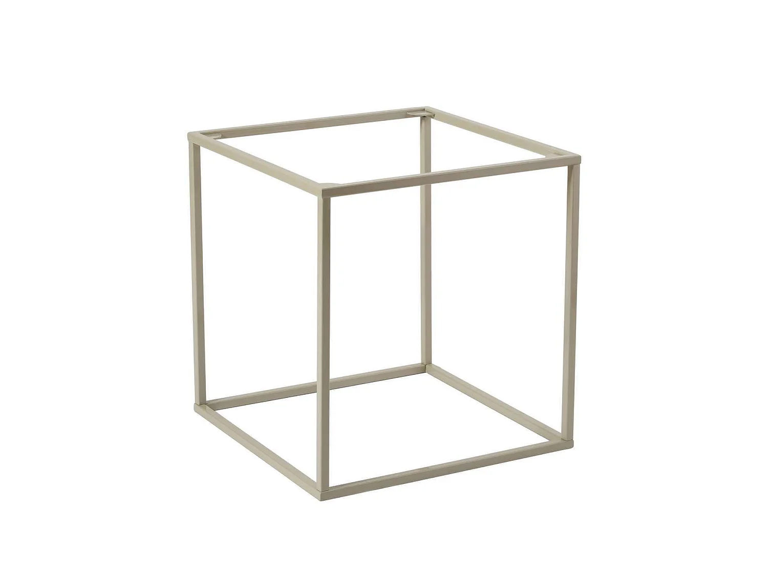 Table basse en métal "Koala" 45 x 45 x 52 cm - Taupe