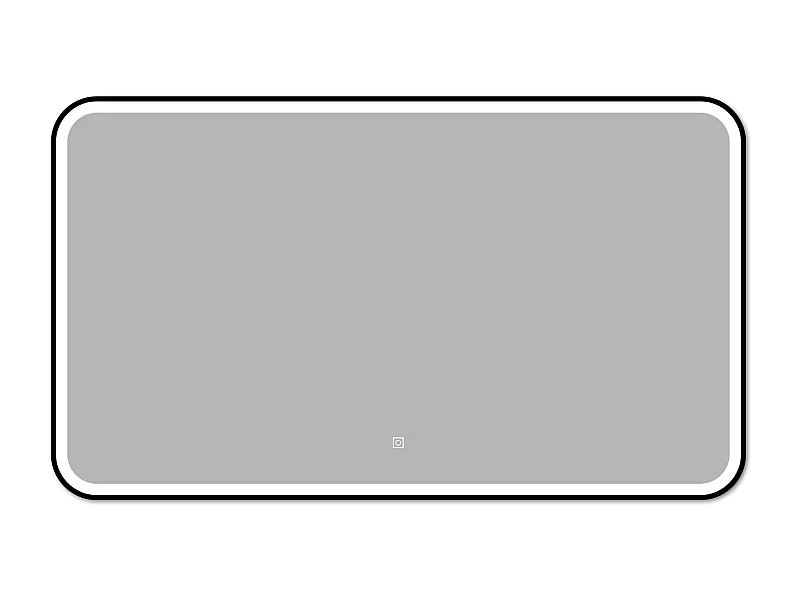 Espelho de banheiro com iluminação LED 120 x 70 cm, Iluminação tricolor, função antiembaçante, brilho ajustável, recurso de memória de desligamento