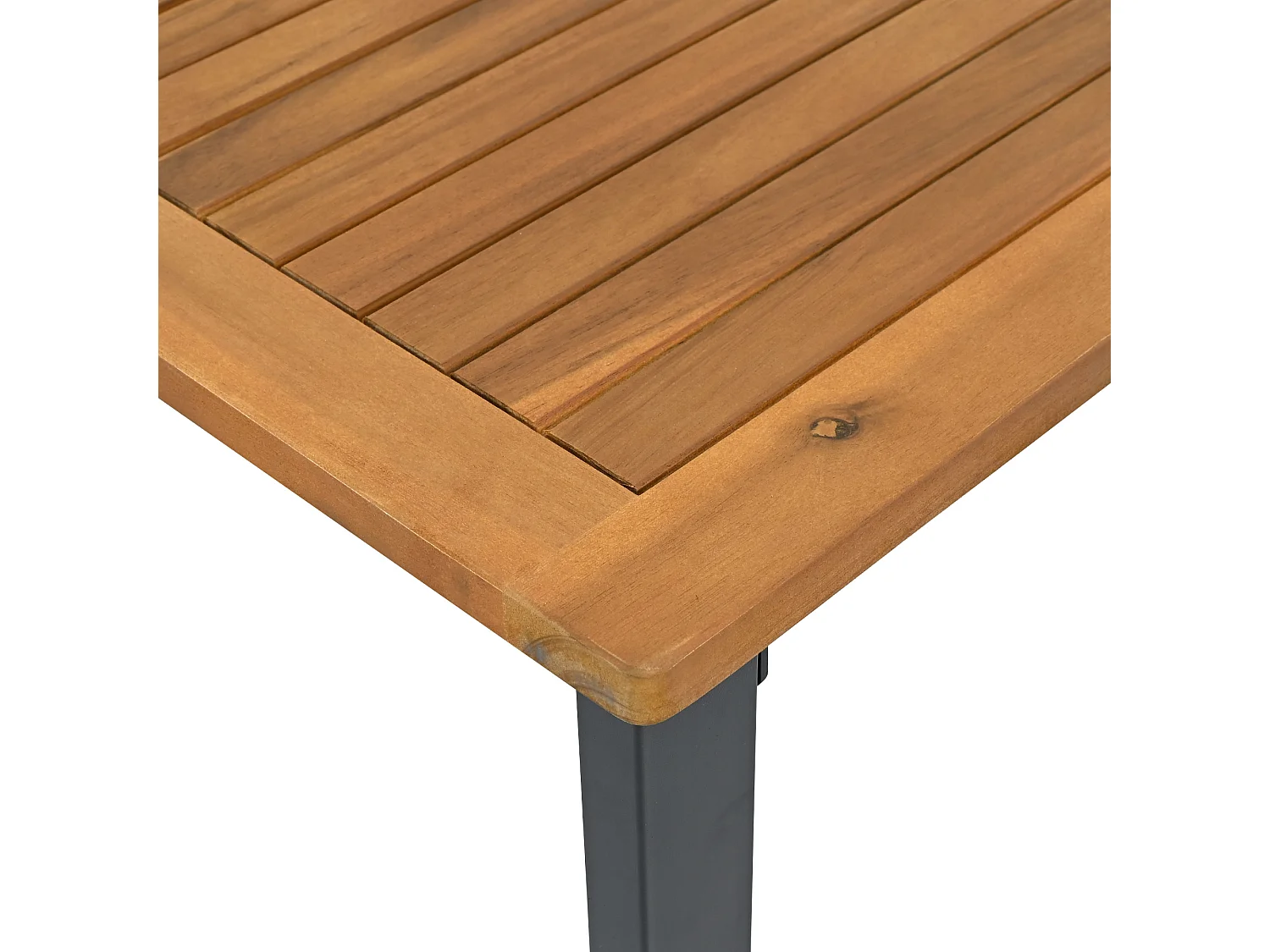 Salon de jardin 7-8 places - en fer galvanisé léger - 1 canapé 3 places - 1 canapé 2 places - 2 fauteuils et table basse - 1 tabouret - Beige