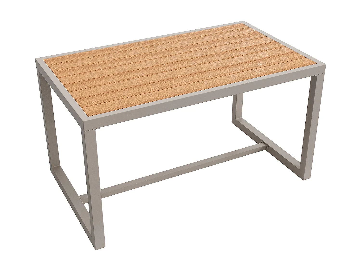 Salotto da giardino, set di mobili, per 6-7 persone - divano angolare - 2 poltrone - tavolo - cordame - in ferro zincato, Beige
