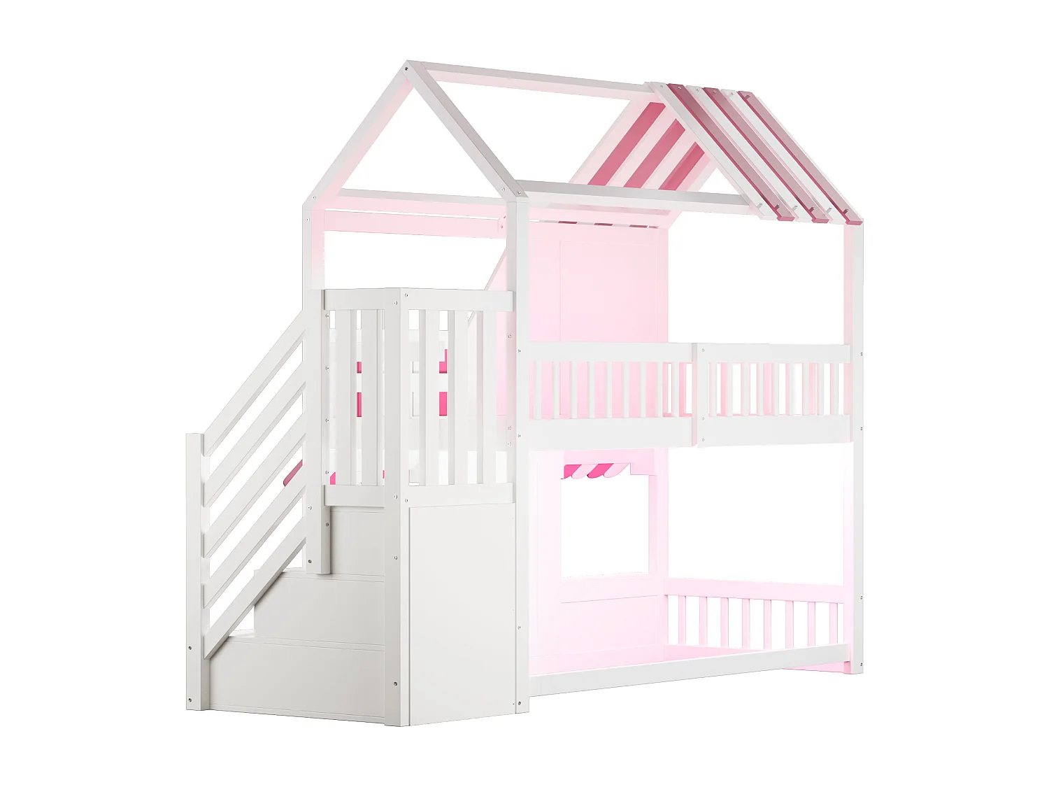 Lit enfant 90 x 200 cm - avec échelle de rangement - cadre en métal - noir (matelas non inclus)