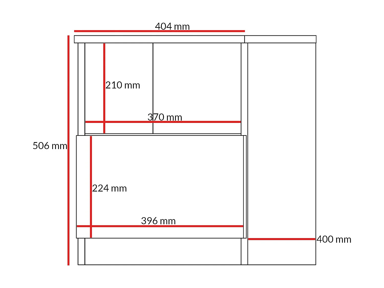 Nachttisch mit Schublade Billz 40 Kaschmir/Eiche Cremona