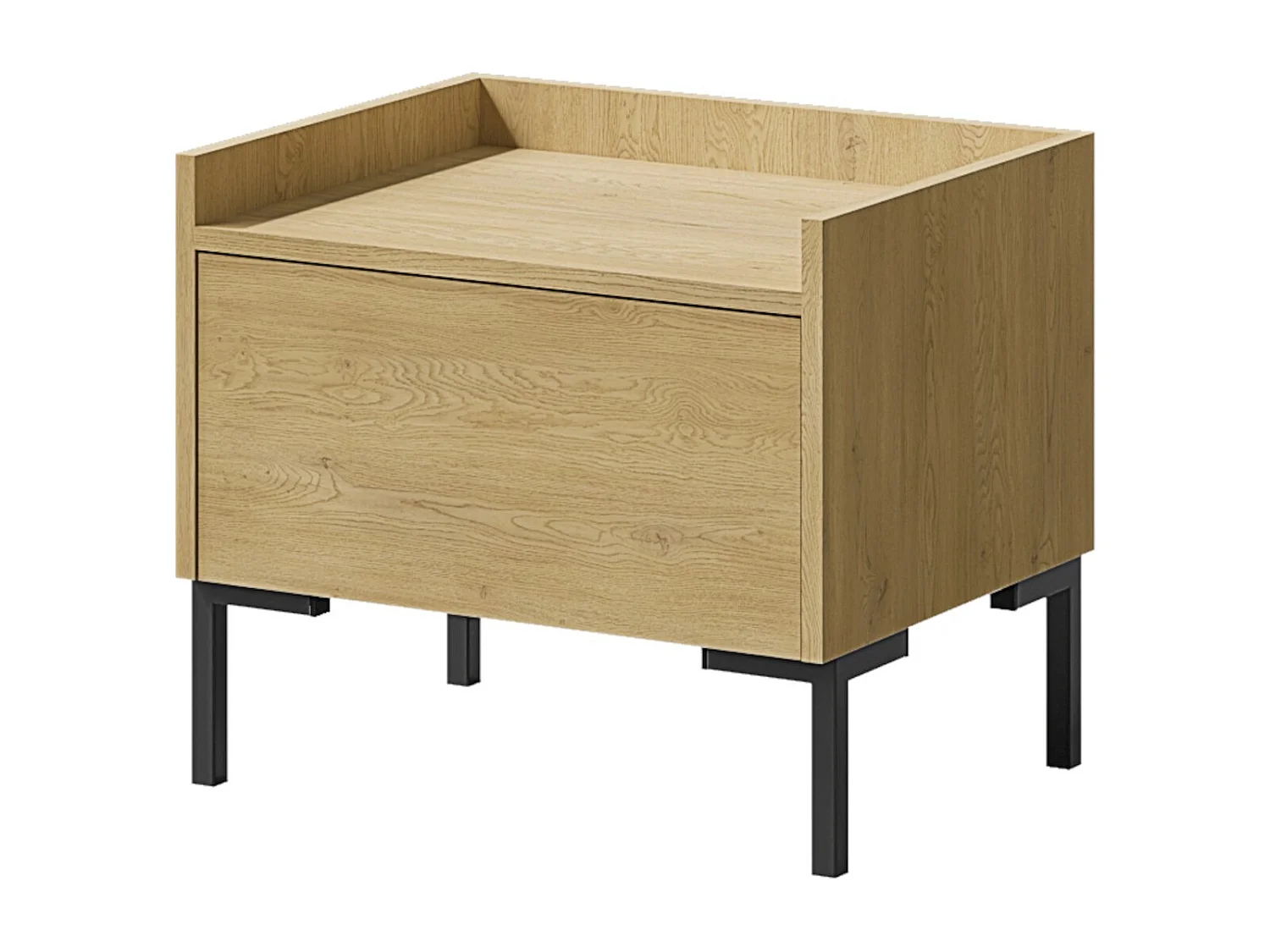 Nachttisch auf Beinen Liam 50 Cremona-Eiche