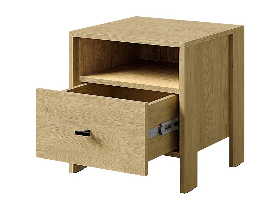 Nachttisch mit Schublade Ethan 1S 45 Eiche Cremona