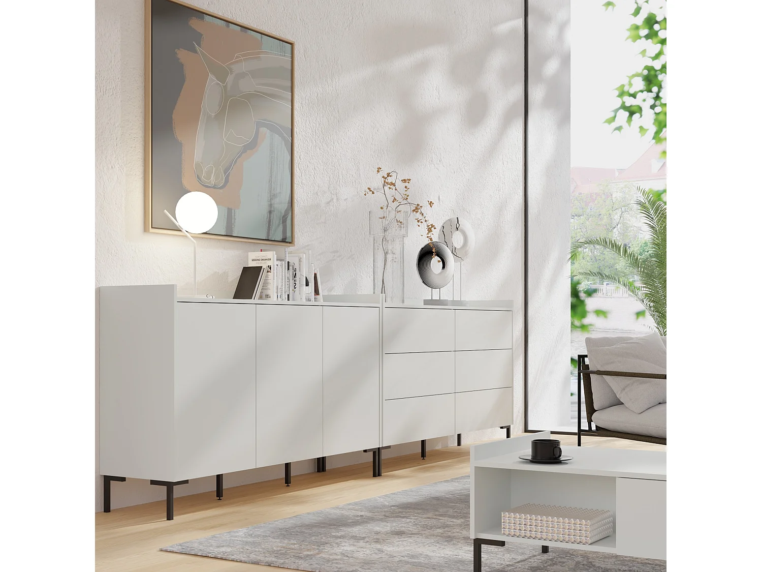 Komoda Liam 3D 150 Biała