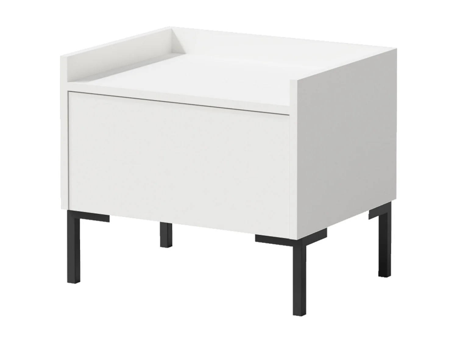 Nachttisch auf Beinen Liam 50 Weiß