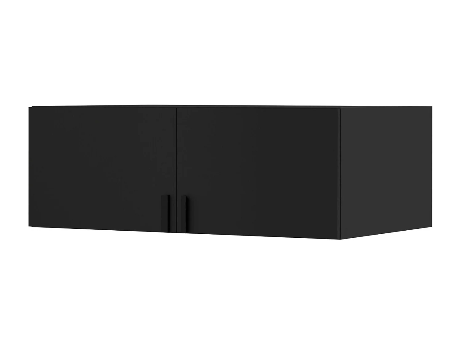 Aufsatz für Schrank Napoli 2D 100 Schwarz (schwarzer oder goldener Griff)