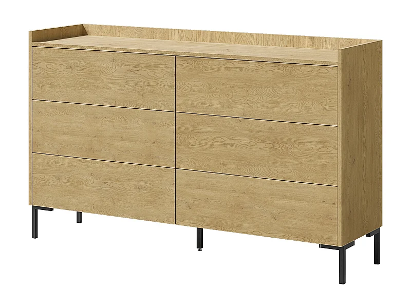Dressoir met lades Liam 6S 150 Cremona Eiken