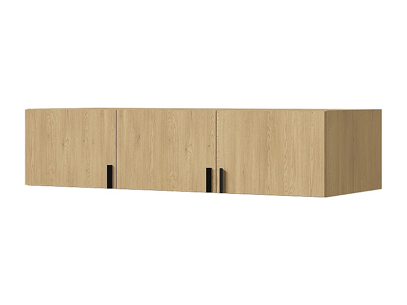 Aufsatz für Schrank Napoli 3D 150 Eiche Cremona (schwarzer oder goldener Griff)