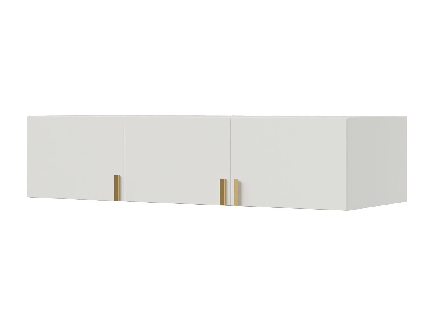 Aufsatz für Schrank Napoli 3D 150 Weiß (schwarzer oder goldener Griff)