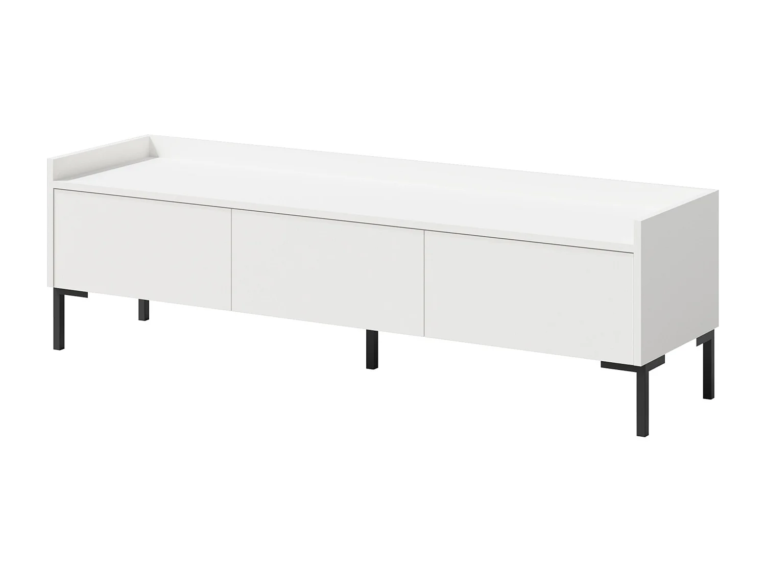 TV-Lowboard Liam 150 Weiß (stehend)