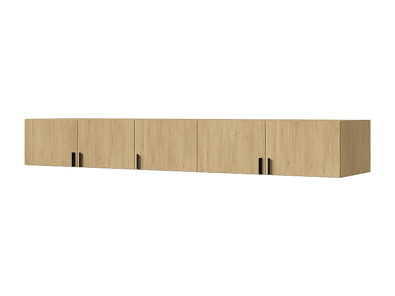 Aufsatz für Schrank Napoli 5D 250 Eiche Cremona (schwarzer oder goldener Griff)