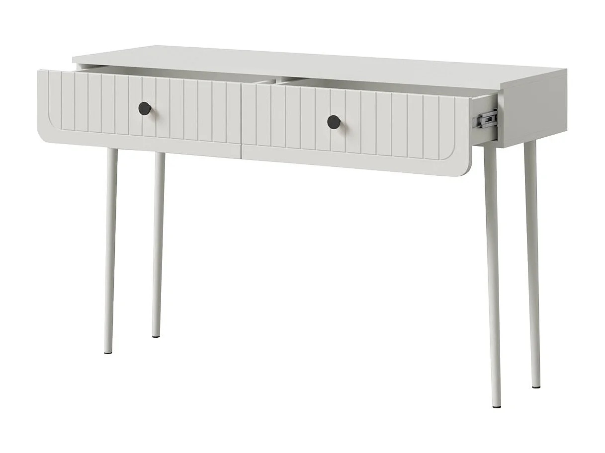 Schminktische mit Schubladen Chloe 2S 125 Weiß (schwarzer oder golder Griff)