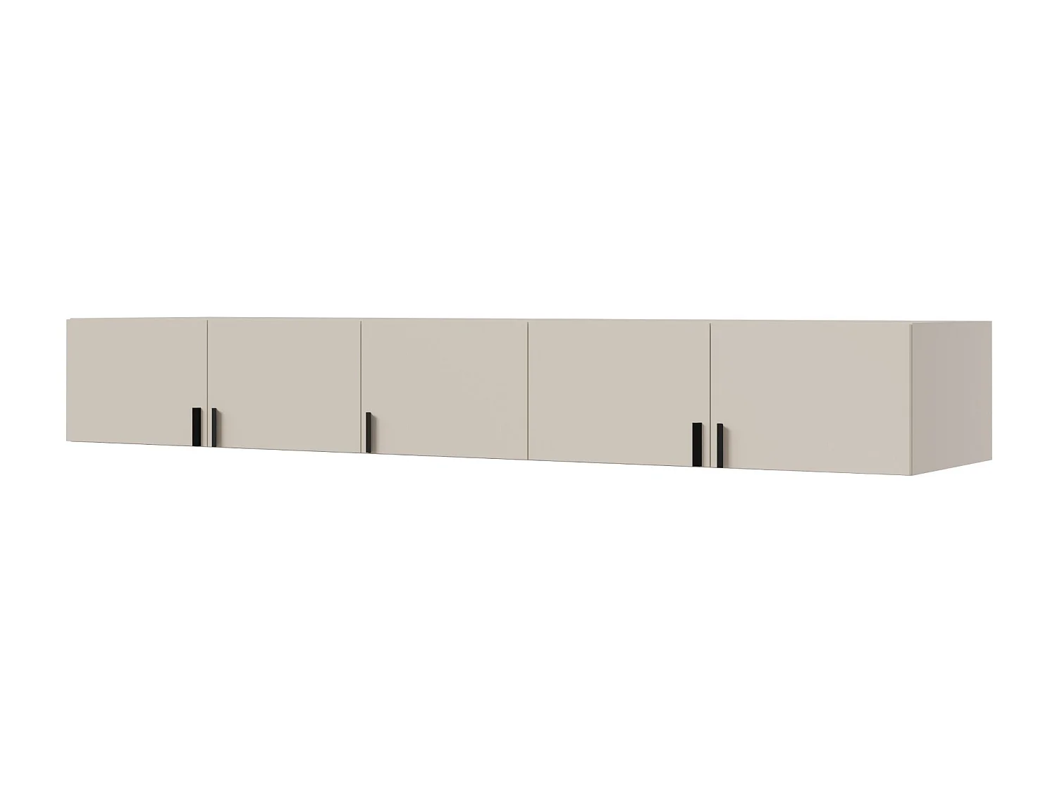 Aufsatz für Schrank Napoli 5D 250 Kaschmir (schwarzer oder goldener Griff)